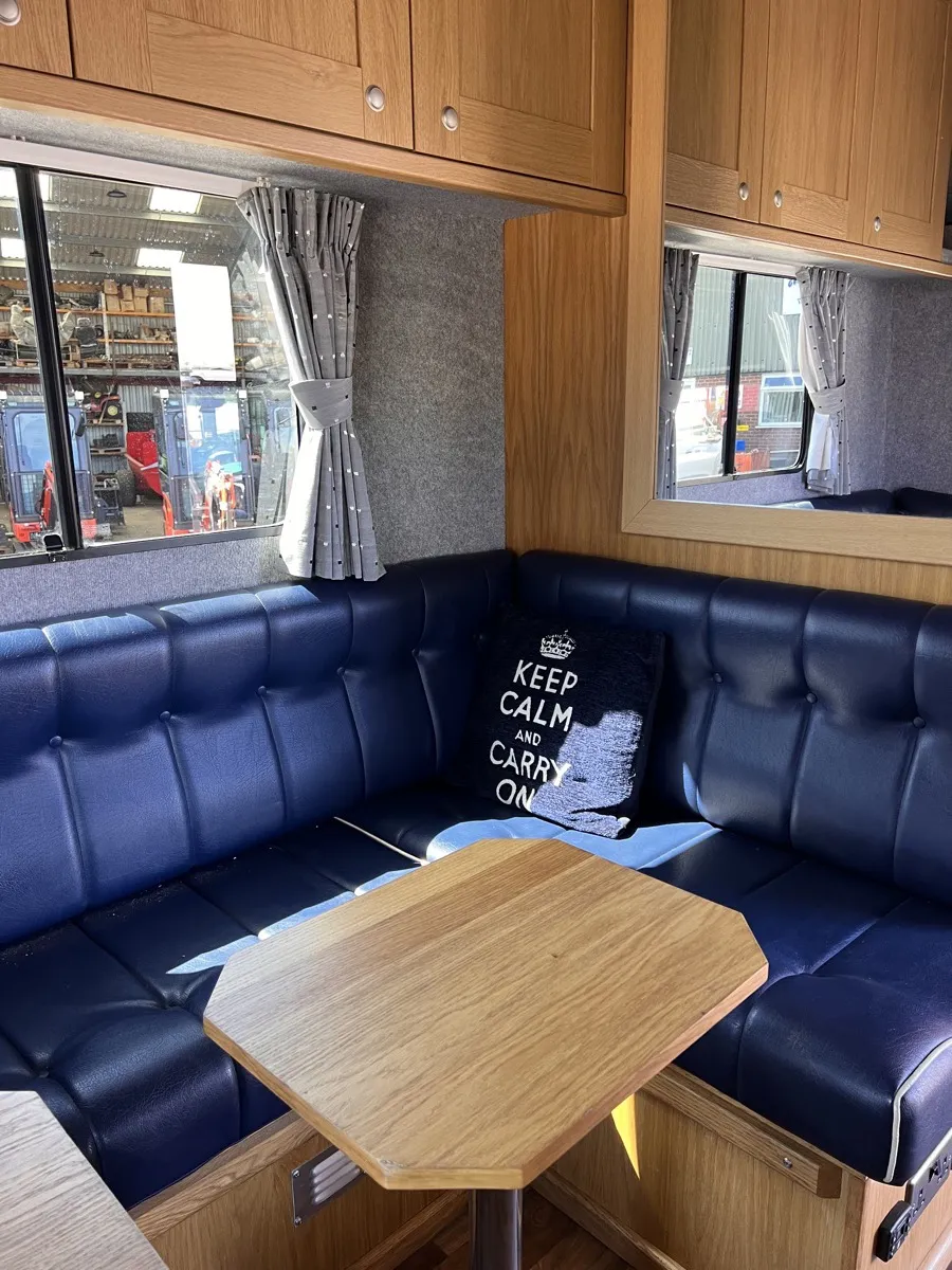 Horse box living area