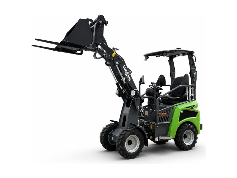 Everun ER08 Electric Mini Loader — Silent, Zero Emissions, 800kg Lift, Single Phase Charging